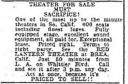 Red Lantern For Sale Classified 11/21/31